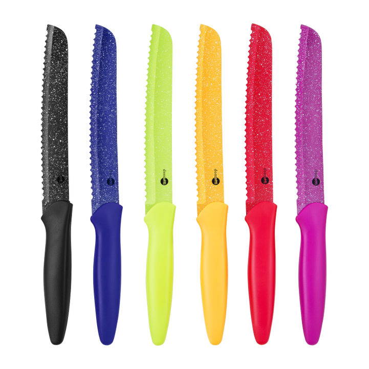 Cutit paine 20cm 6 culori peggy