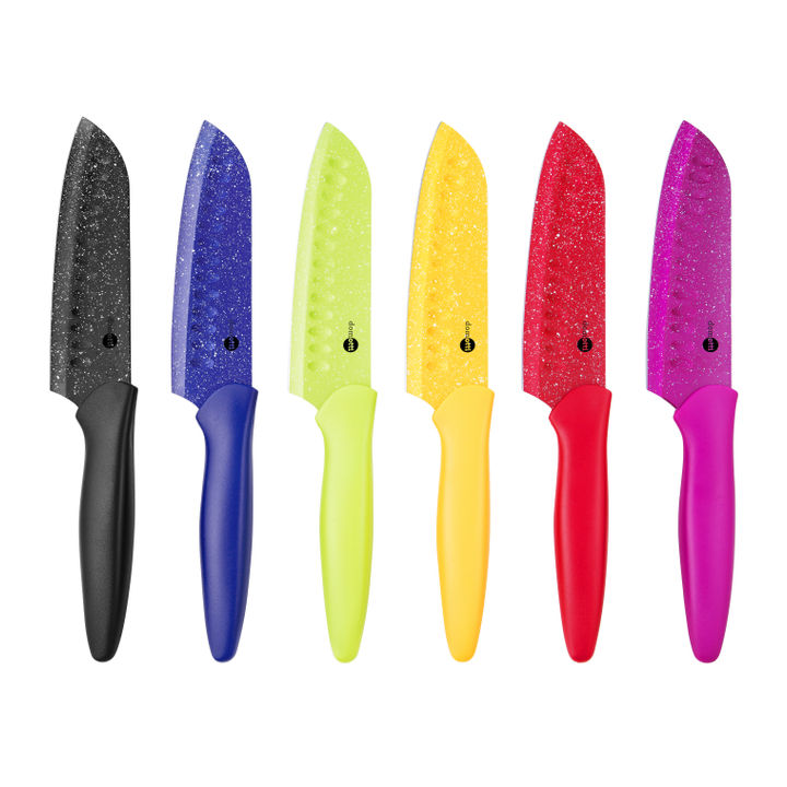 Cutit santoku 17,5cm 6 culori peggy
