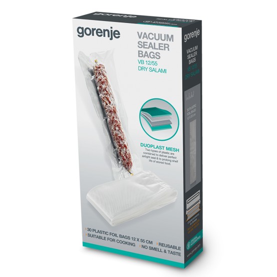 Folie pentru aparat de vidat gorenje vb12/55, 12 x 55 cm, 30 bucati