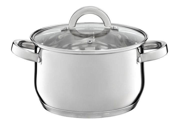Oala 20 cm cu capac sticla berry