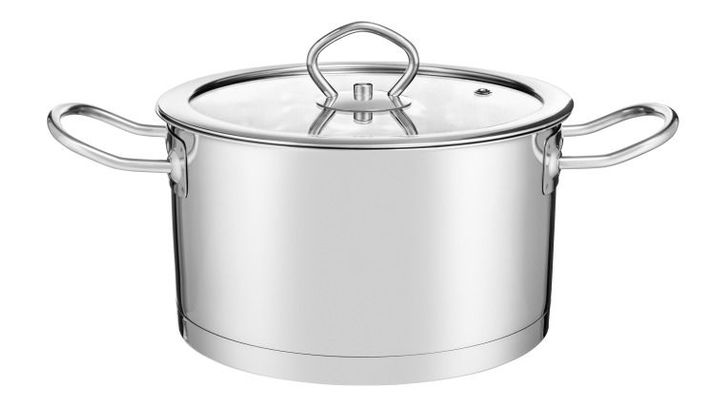 Oala 22 cm, 4l cu capac sticla loremis+