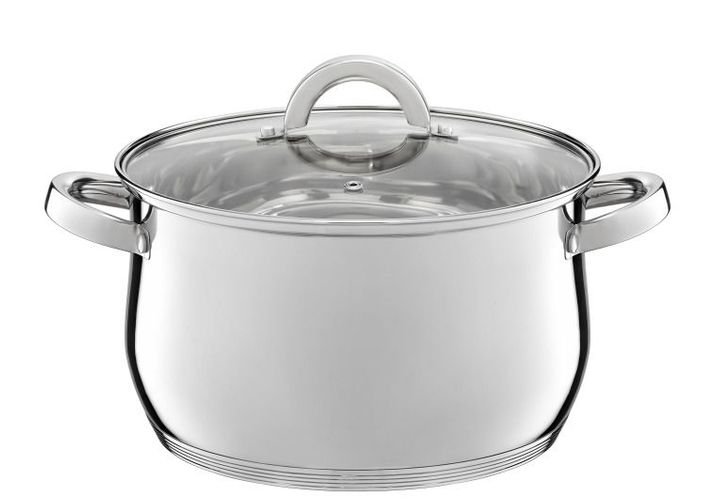 Oala 24 cm cu capac sticla berry