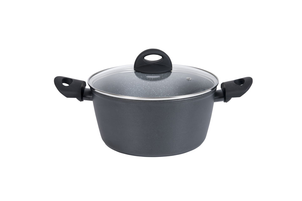 Oala cu capac 4500ml granite