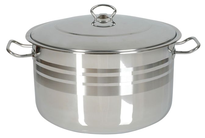 Oala cu capac inox 28cm 10000ml omega