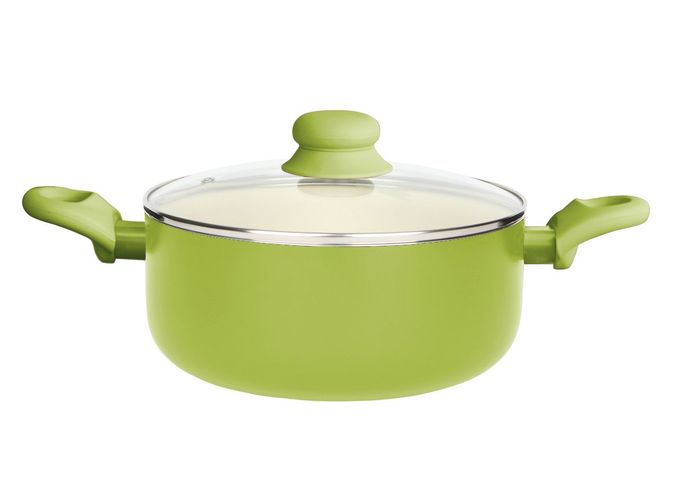 Oala cu invelis ceramic 28cm verde fusion fresh