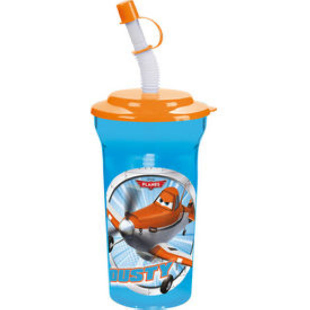 Pahar cu pai 350ml planes