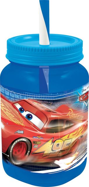 Pahar tip borcan cu pai cars