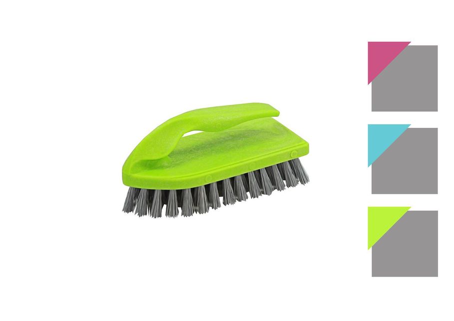 Perie cu maner, par gri, mix culori spring