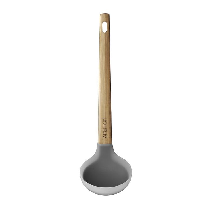 Polonic, material silicon, maner din bambus, design minimalist, colectia nordic