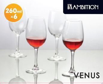 Set 6 pahare sampanie 260ml venus