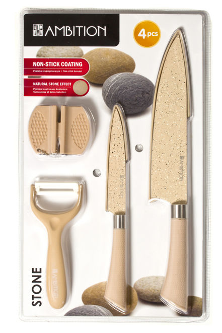 Set cutite 4 piese stone