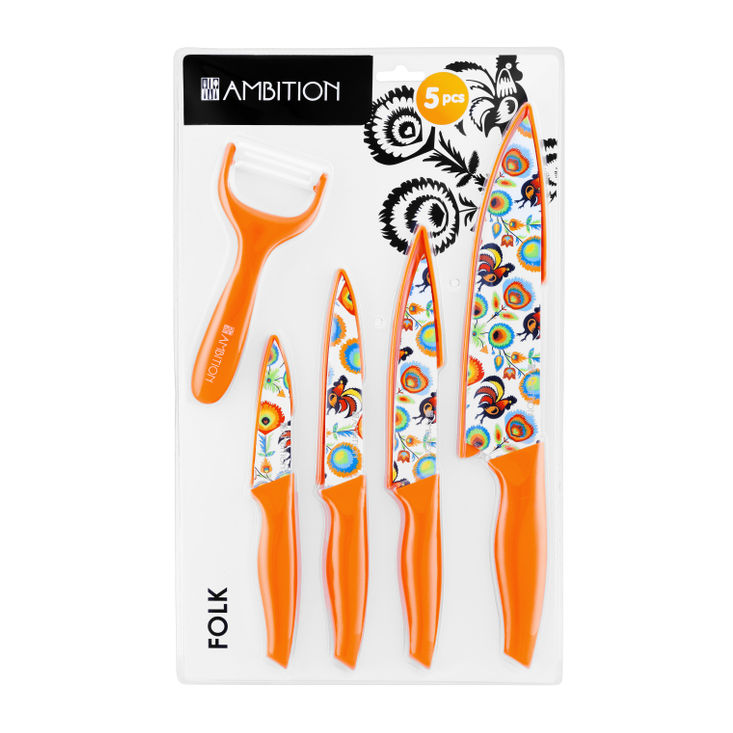 Set cutite 5 piese folk