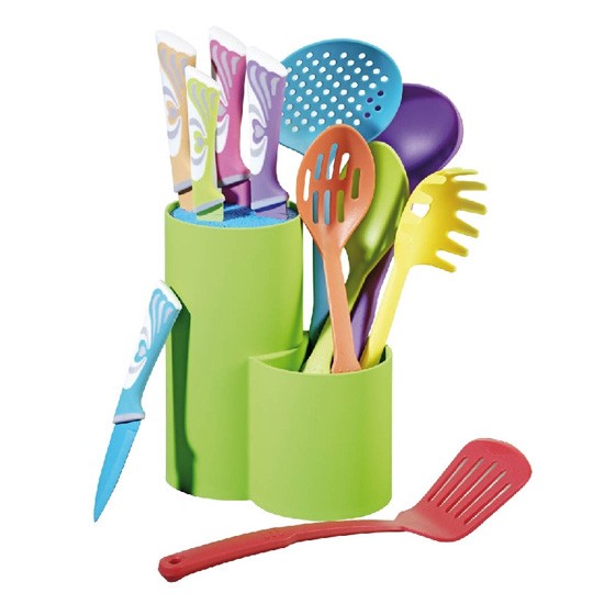 Set de cutite cu lama inox si ustensile esmeyer, 12 piese, seria auriga