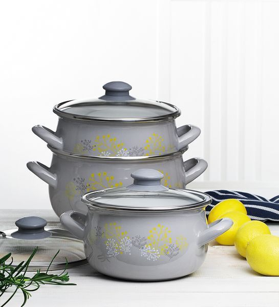 Set oale email 6 piese gri nordic