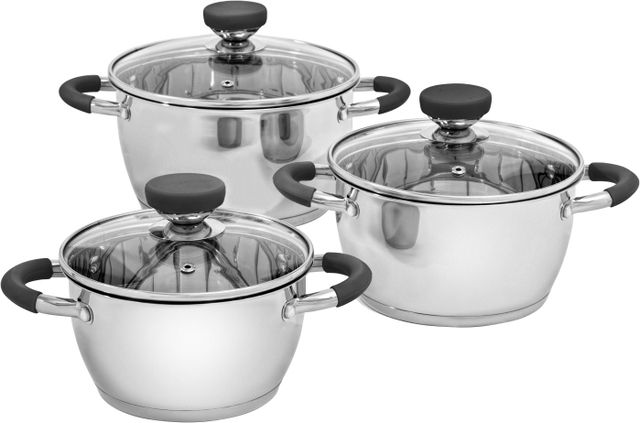 Set vase 6 piese, 16-18-20cm, manere silicon sempre