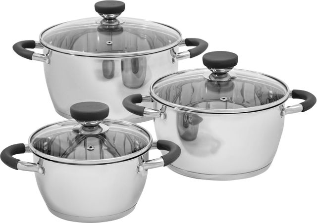Set vase 6 piese, 16-20-24cm, manere silicon sempre