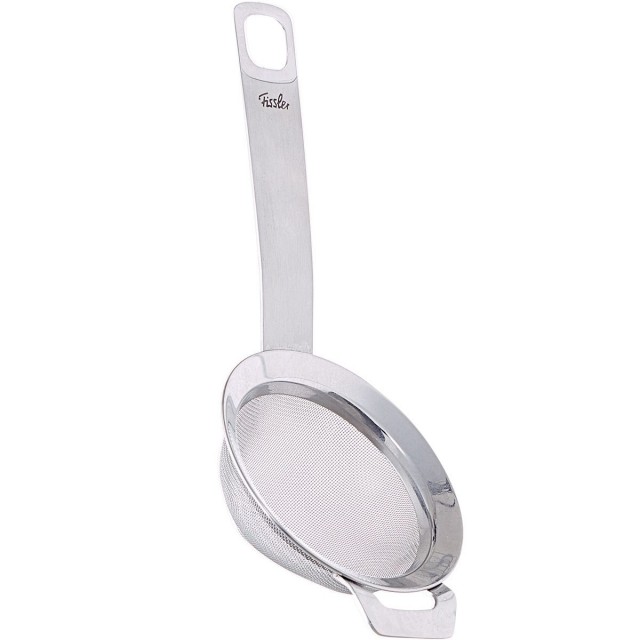 Strecuratoare fissler, seria q!, material inox satinat, diametru 8 cm, rezistenta la temperaturi inalte