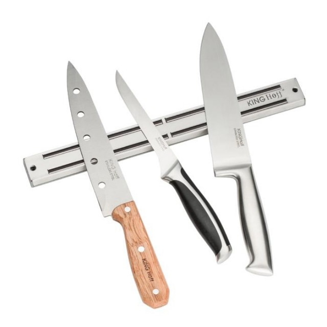 Suport magnetic pentru cutite kinghoff, inox, lungime 35 cm