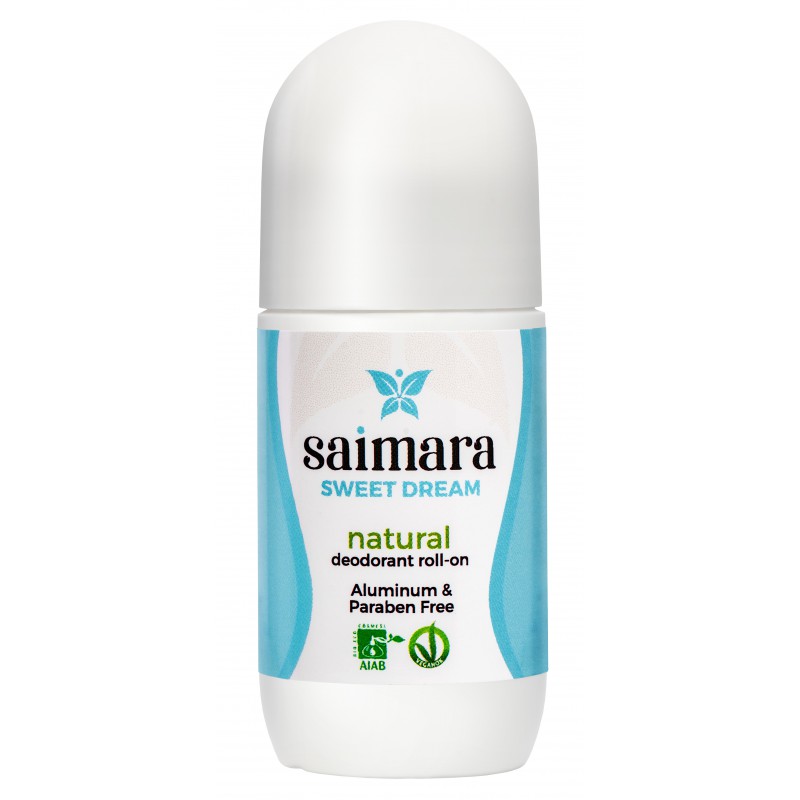 Saimara Deodorant bio Sweet Dream roll-on cu bicarbonat de sodiu 50ml