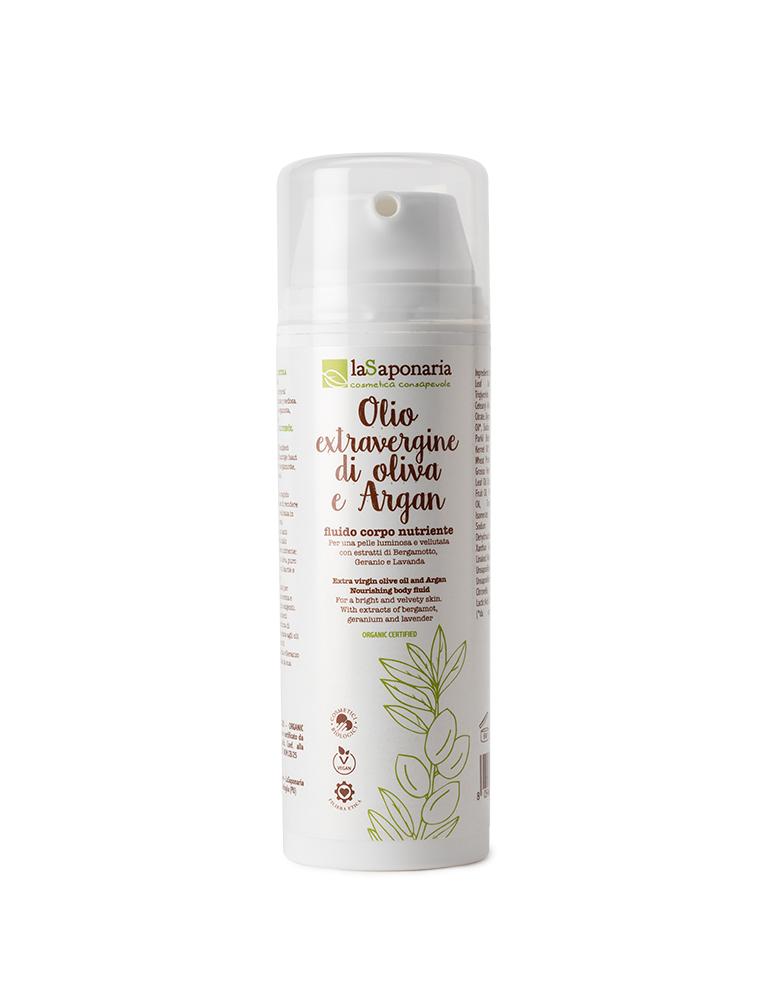 Crema bio de corp cu ulei de argan -fluido corpo nutriente lasaponaria 150ml