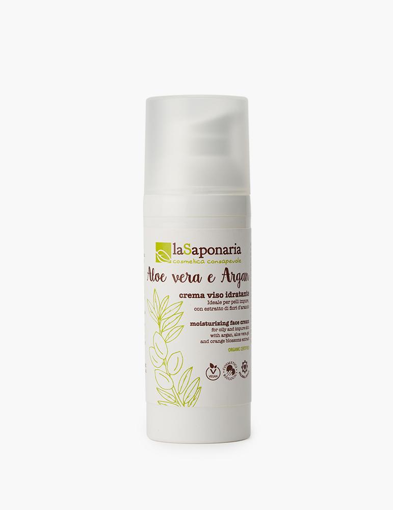 Crema de fata bio hidratanta cu aloe vera si argan lasaponaria 50ml