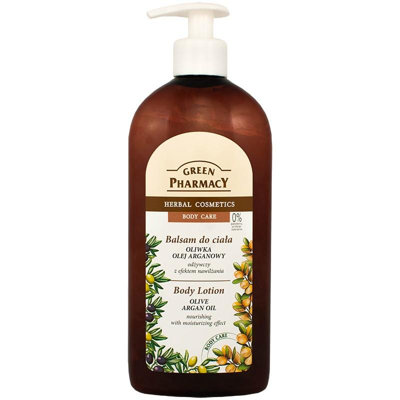 Lotiune de corp ulei de masline si argan 500 ml green pharmacy