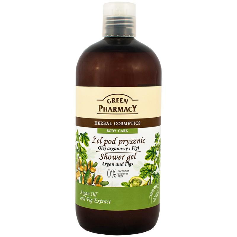 Gel de dus ulei de argan si smochine 500 ml green pharmacy