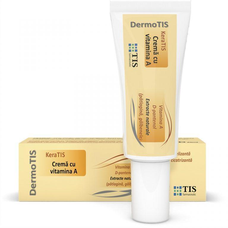 Keratis crema cu vitamina a, 20 ml, tis
