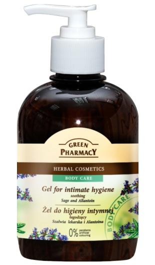 Gel pentru igiena intima salvie si alantoina 370 ml green pharmacy