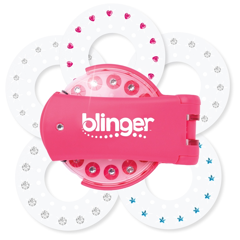 Blinger aplicator cu 75 pietre - roz