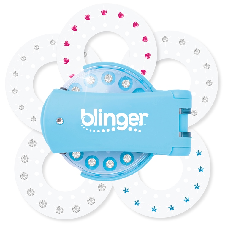 Blinger aplicator cu 75 pietre - bleu