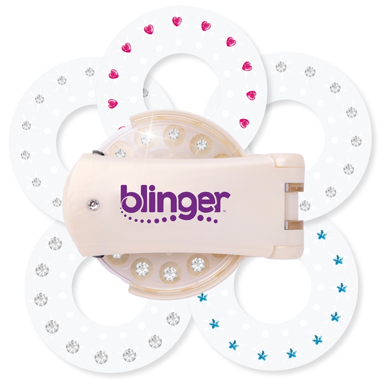 Blinger aplicator cu 75 pietre - argintiu