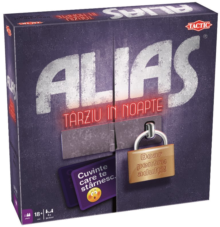 Joc ,, alias - tarziu in noapte” cu 4-12 jucatori