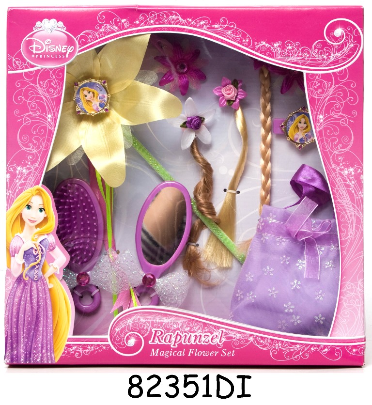 Set accesorii pentru par rapunzel magical flower