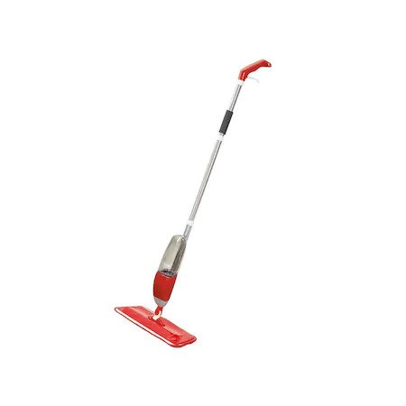 Set Mop Bohmann Super Easy Spray, rezervor detasabil, Rosu, 600 ml si 2 Lavete