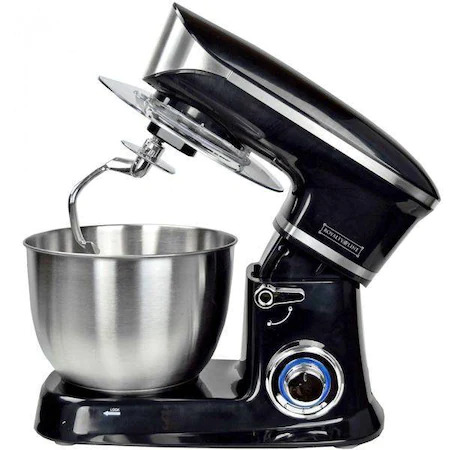 Mixer cu bol din inox, royalty line akt-rl-pkm-1900.7blk,1900w, 6,5 litri