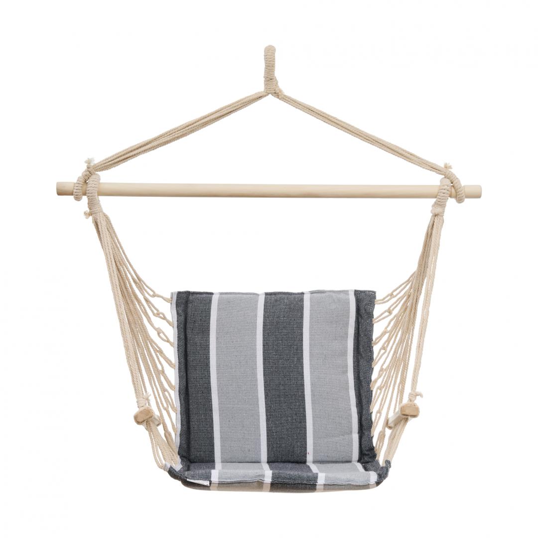Hamac suspendat heinner black white, 94 x 50 cm, maxim 120 kg