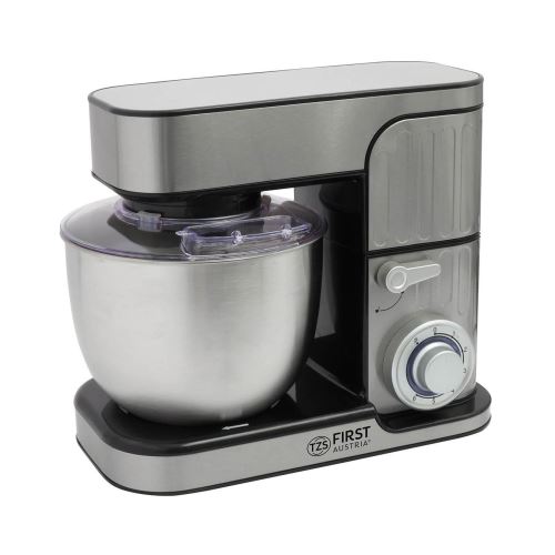 Mixer multifunctional cu bol First Austria, 1300W, capacitate bol 5L, 6 trepte de viteza, inox