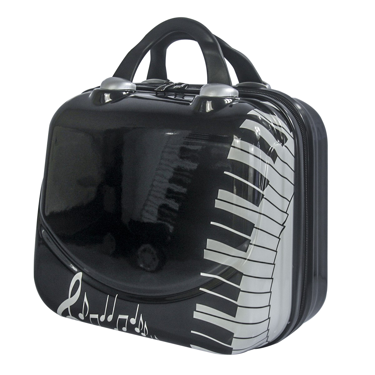 Valiza halber, din policarbonat si abs, 12 inch, piano