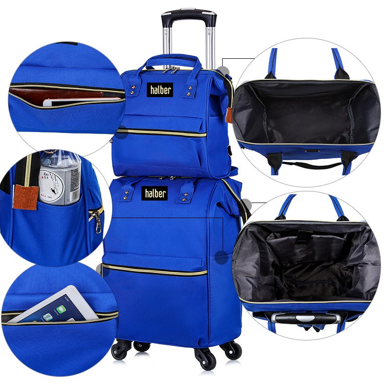 Troler si geanta halber, set 2 in 1