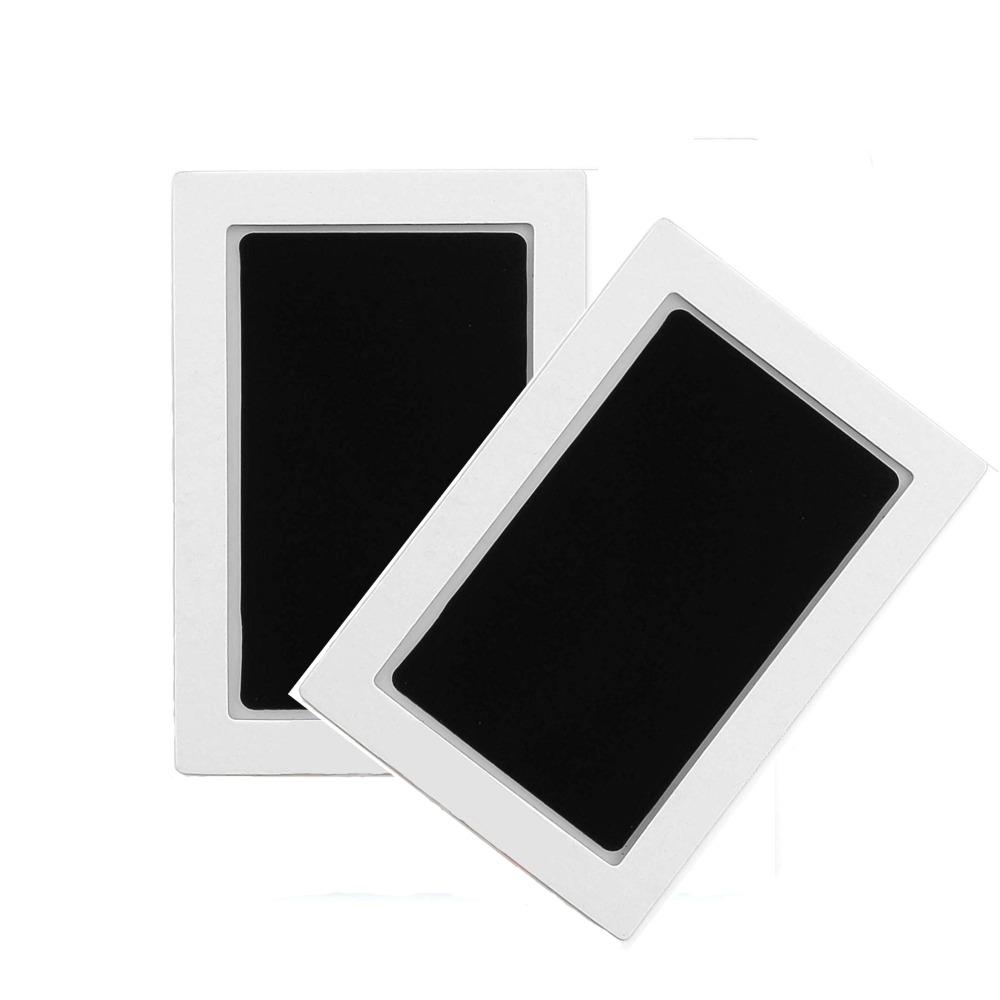 Set de 2 rame pentru amprente manuta si piciorus bebelus, cu cerneala, fara murdarire, aexya, negru