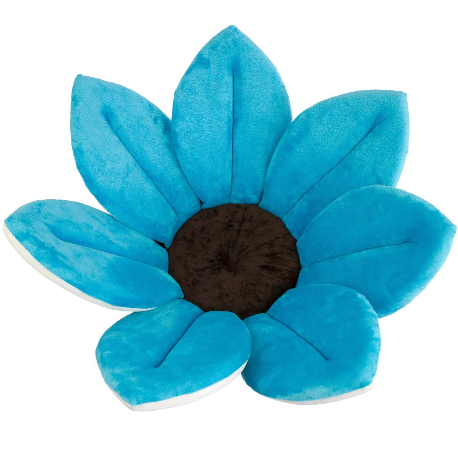 Perna pentru cada pentru bebelusi, forma de floare, aexya, albastru