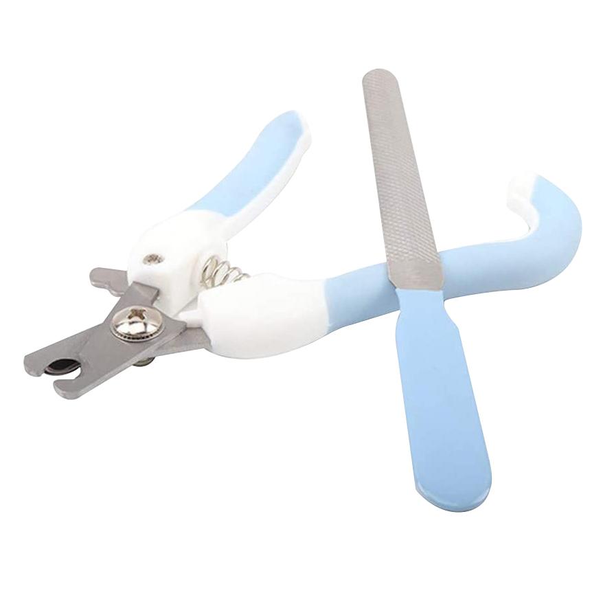 Cleste pentru taierea ghearelor, aexya, bleu cu alb