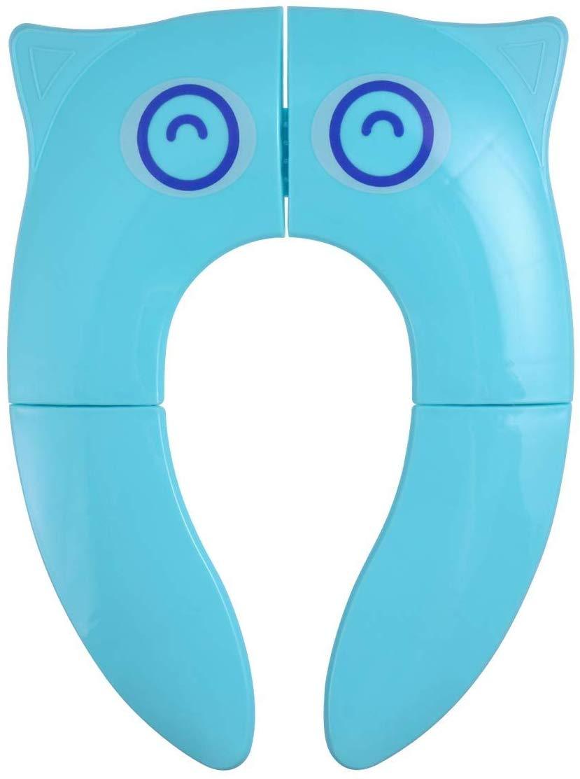 Capac de toaleta pliabil pentru copii, aexya, bleu