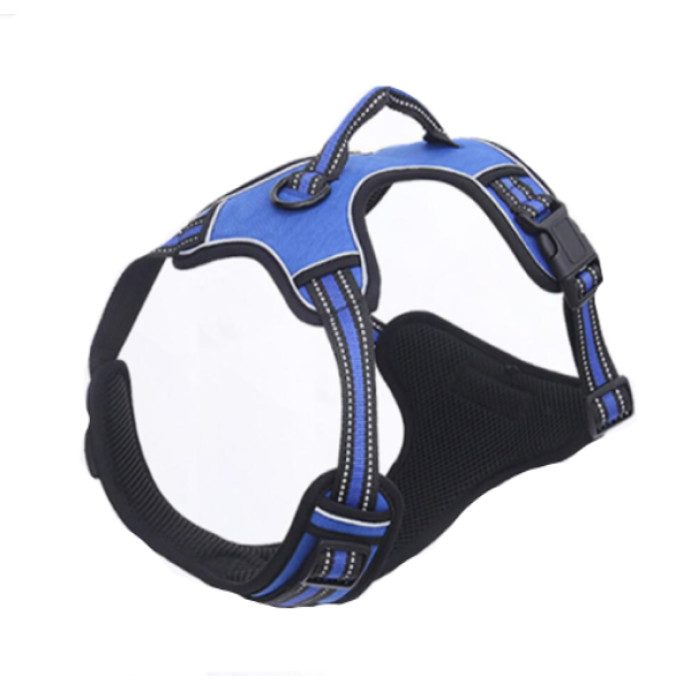 Ham pentru caini cu maner vertical, aexya, albastru, marimea xl