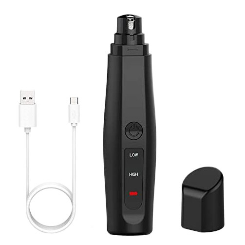 Pila electrica cu incarcare usb pentru gheare de caini si pisici, aexya, negru