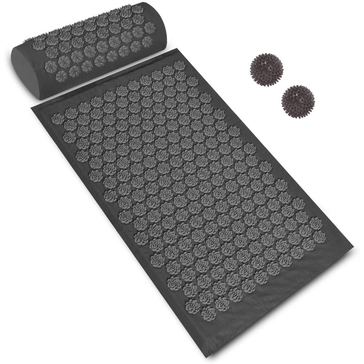 Saltea pentru ameliorarea durerilor prin acupresiune, aexya, negru