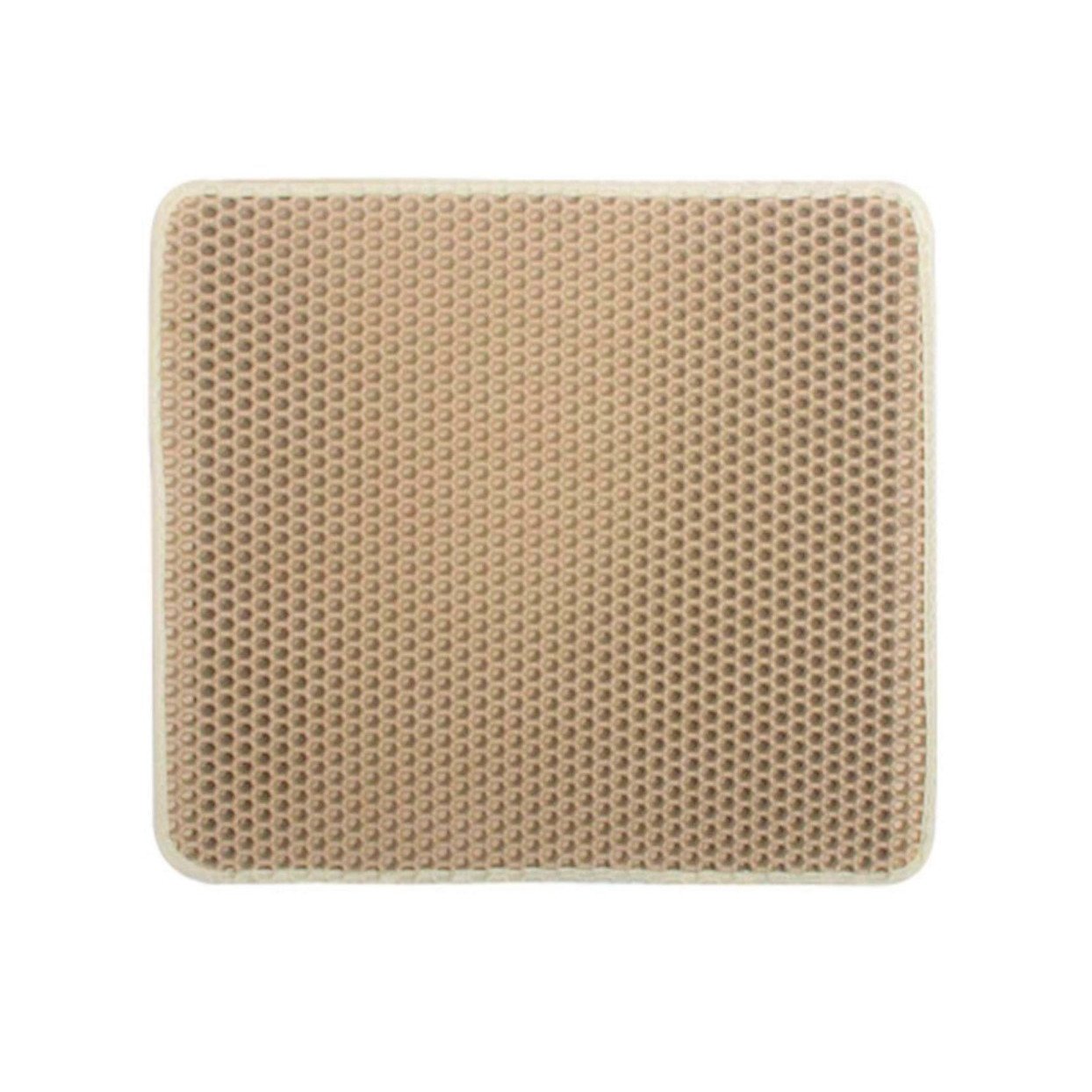 Covor pentru colectarea granulelor de nisip pentru pisici, aexya, beige, 50 x 40 cm