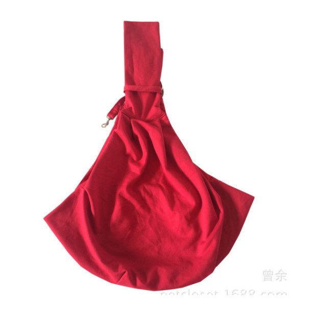 Geanta de umar tip sling pentru caini, pisici si alte animale, aexya, rosu