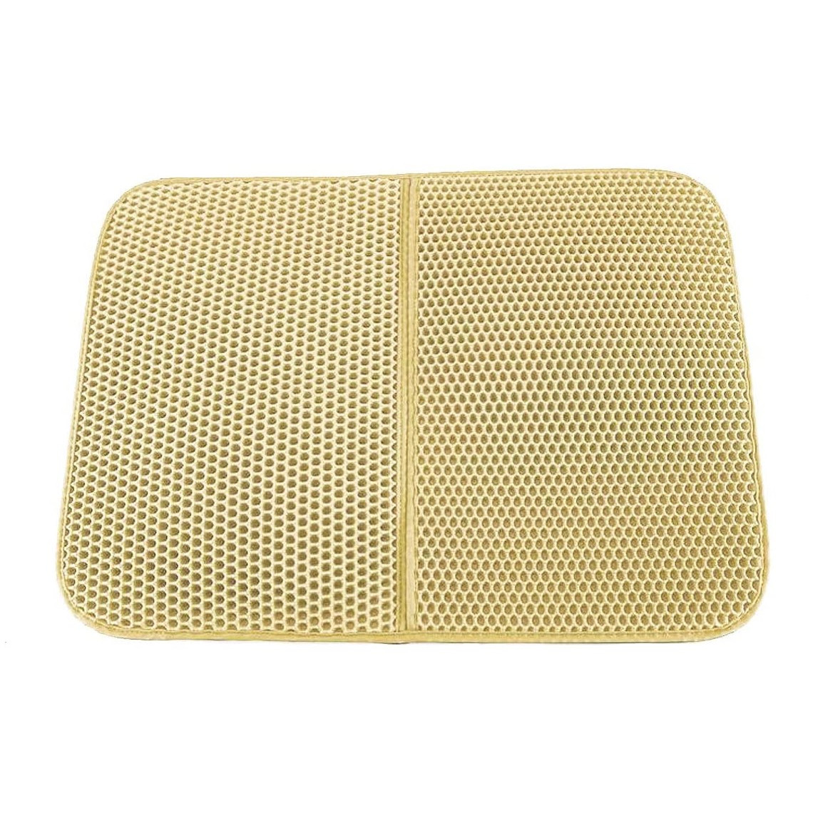 Covor pentru colectarea granulelor de nisip pentru pisici, aexya, beige, 70 x 55 cm